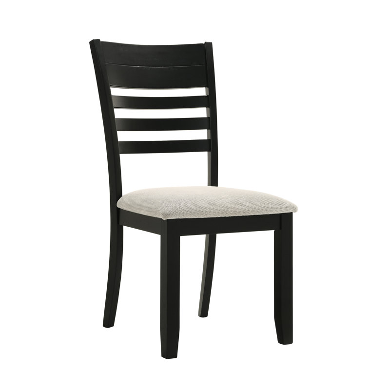 Chaise de salle à manger contemporaine (2 pièces), revêtement gris, dossier, bois pour les chaises 2 pièces, tendance, chambre faite main