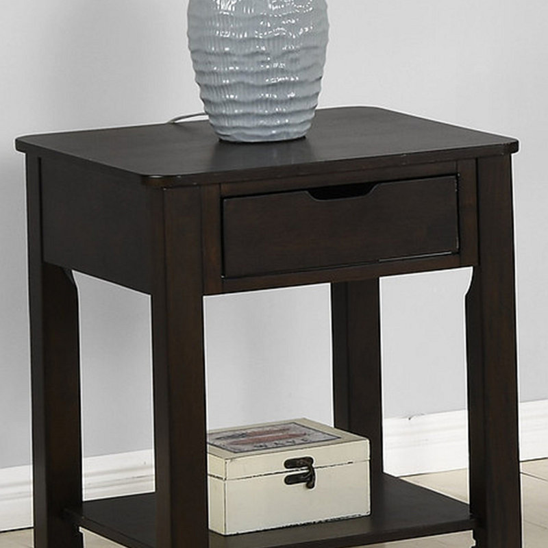 MDF End Table With Drawer