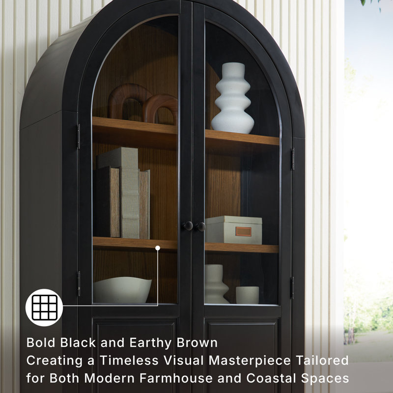 Armoire d'appoint Dagandale, Noir, noir, noir, noir