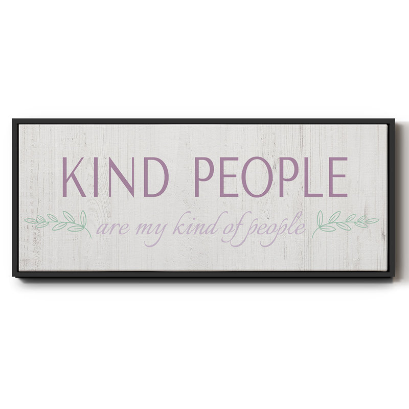 Kind People- Framed Canvas