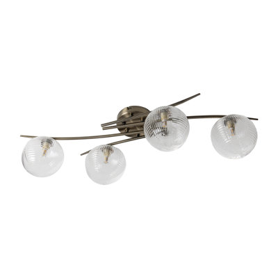 Glass Semi Flush Mount