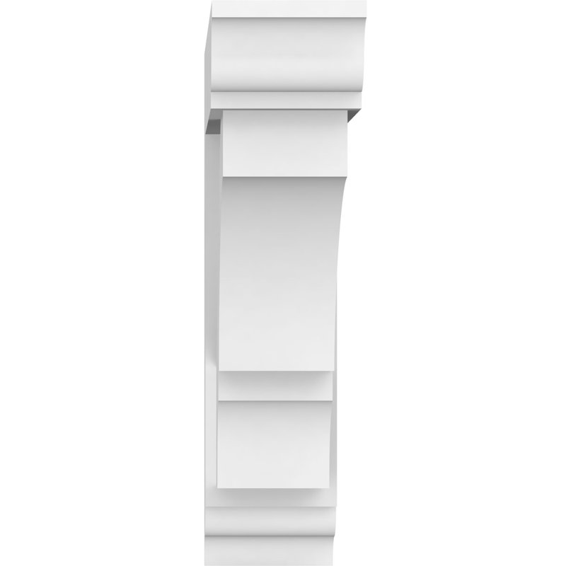 Support standard en PVC de qualité architecturale avec extrémités traditionnelles Balboa, H 12 po x l 3 po x P 12 po