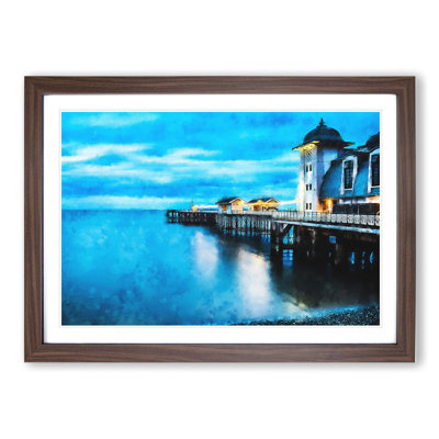 Penarth Pier Pavilion in Wales - Picture Frame Graphic Art on MDF