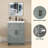 24" W X 21.5" D X 33.44" H Freestanding Sky Grey Bath Vanity Cabinet without Top Modern Stand Alone Bathroom Cabinet Unassembled