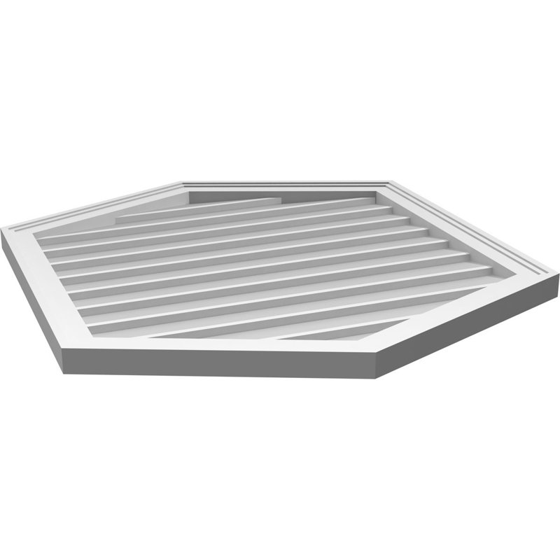 Ventilé vertical à pignon vertical en uréthane 5/12, H 1,5 po x l 30 po x L 34 po