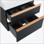 Meuble-lavabo mural VELA avec lavabo en acrylique intégré, 2 tiroirs à fermeture en douceur, armoire flottante pré-assemblée et moderne-472596039-472596036