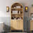 70.9"H*30.7"W 3-Tier Book Cabinet Storage Bookcase-1316262223