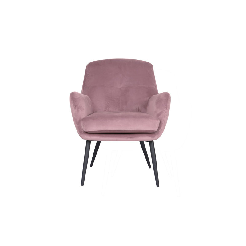 Upholstered Side Chair, Pink