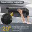 Valise de transport rigide en ABS 20 po, valise de voyage extensible durable avec roulettes pivotantes, verrou TSA-129391765