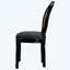Chaises de salle à manger avec dossier rond en rotin French Country, pour le salon, la cuisine, la structure en bois massif et le restaurant-792637172