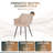 Haglund Leather Dining Chair with Powder-Coated Iron Legs Accent Side Chair Foam Padded Seat Versatile Kitchen Chair for Modern Home and Kitchen-123386570-107384317