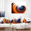 Elegant Spiral Design - Coussin imprimé abstrait-29842835-89815631