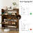 16 Pair Shoe Storage with 2 Smooth Flip Draws and Adjustable shelves，Farmhouse multi-Functional Shoe Cabinet  for Entryway, Narrow Space-1800141945