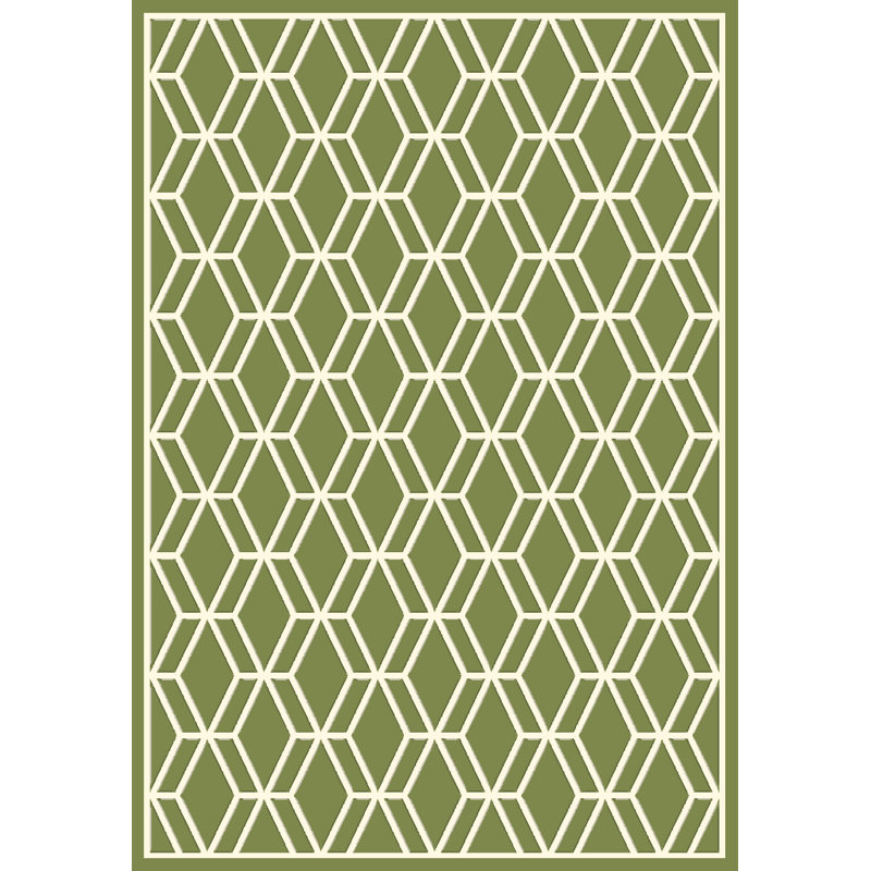 Trend Viscose Geometric Indoor Rug, Rectangle 3'11" x 5'3"