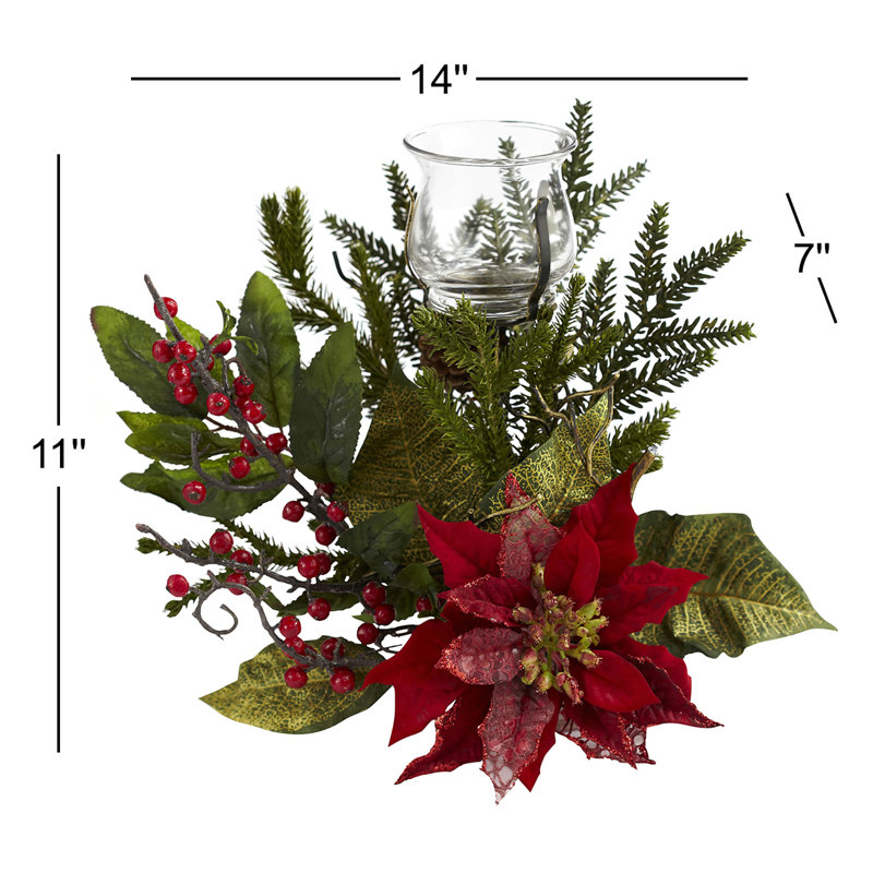 Candélabre poinsettia