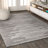 Worsham Aya Berber Stripe Geometric Gray/Cream Rug-1871319284