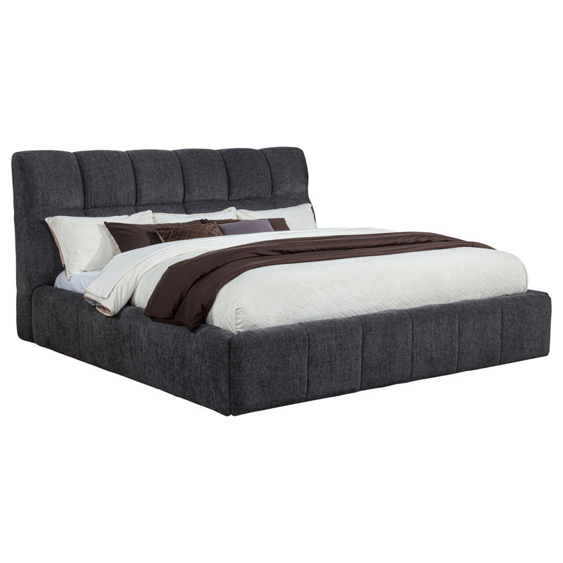 Grey Platform Bed