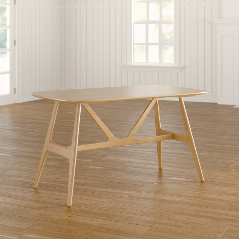Chantilly Solid Wood Base Dining Table, Oak
