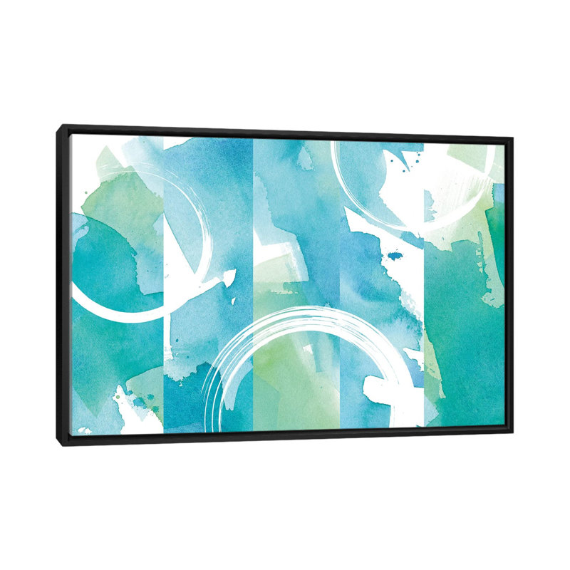 « côtier sensation i », impression sur toile, H 18 po x l 26 po x P 1,5 po, Toile avec cadre noir, Pas de tapis