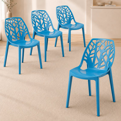 Edgington Lightweight Stacking Accent Dining Chair for Indoor & Outdoor