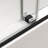 55-60" W x 60" H Frameless Double Sliding Tub Door Bypass Tub Door with 5/16"(8mm) Tempered Glass, Nano Explosion-proof Film, Matte Black-106231690
