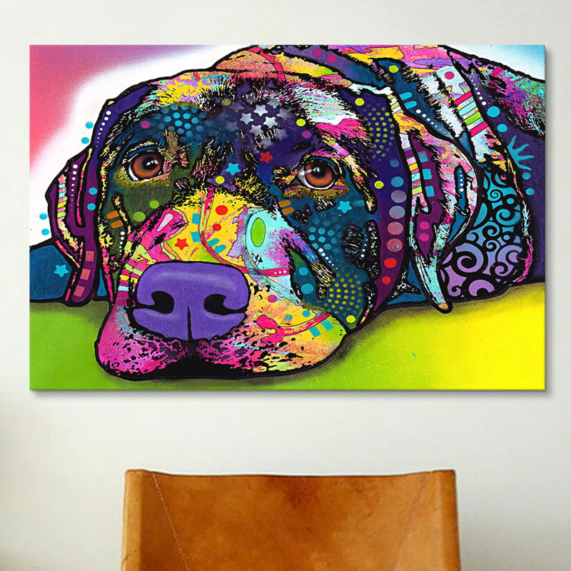 «Savvy Labrador», impression sur toile tendue, H 8 po x l 12 po x P 0,75 po
