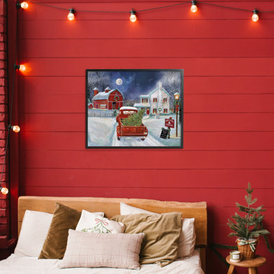 Giclée encadrée «Entrant dans un arbre de Noël» par Ruane Manning