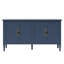 Buffet bleu 58,9 "- Buffet rétro avec tablettes réglables