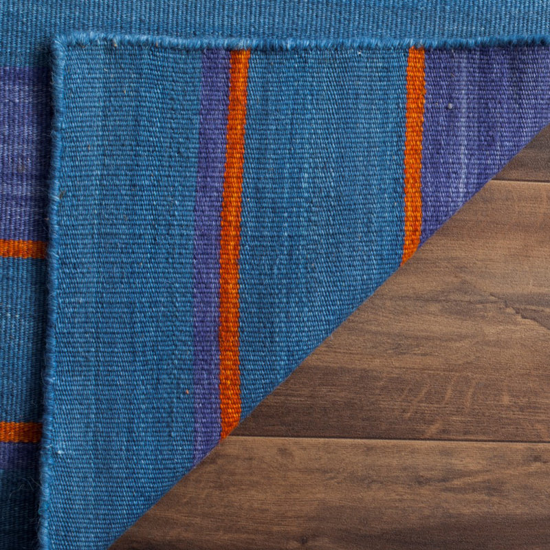 Tapis bleu en laine Aghvarth, Rectangle 8 pi x 10 pi