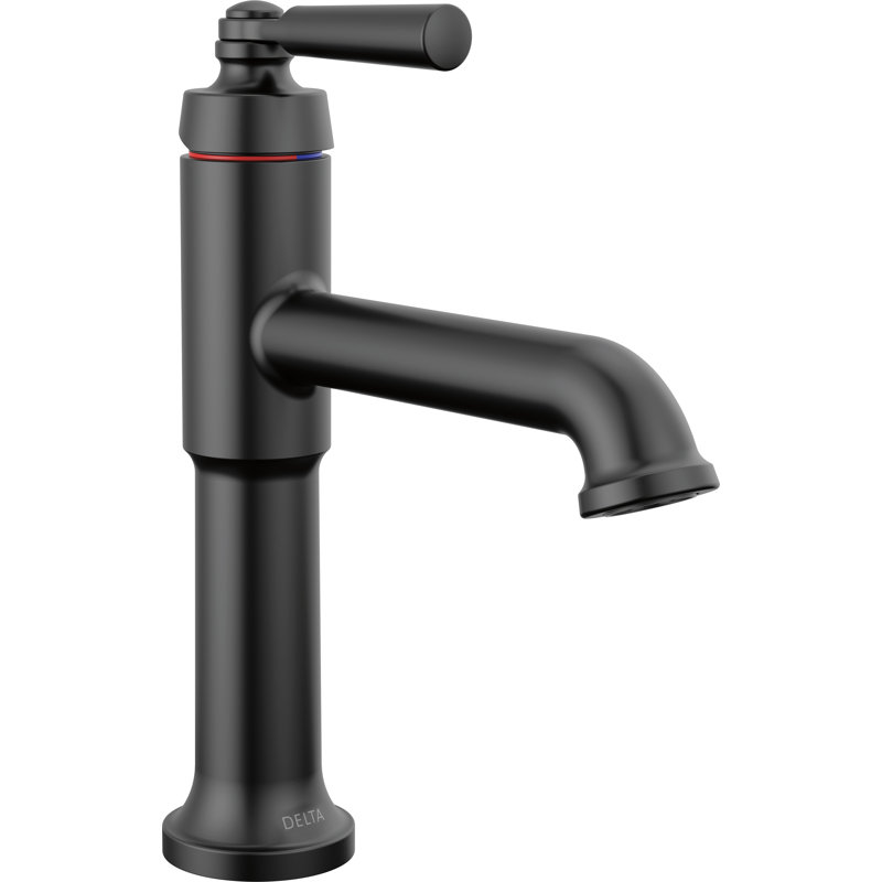 Robinet pour salle de bain Saylor, Noir mat