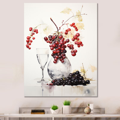 «Macclemmy Red Minimalisme Elegance In Pottery I», reproduction sur toile