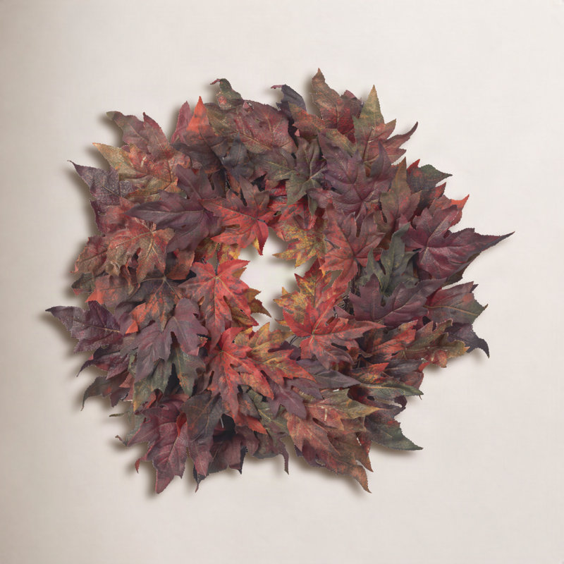 Faux Maple Plastic 30'' Wreath