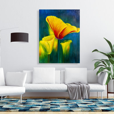 Beautiful Colourful Flowers - Contemporary Floral Canvas Art
