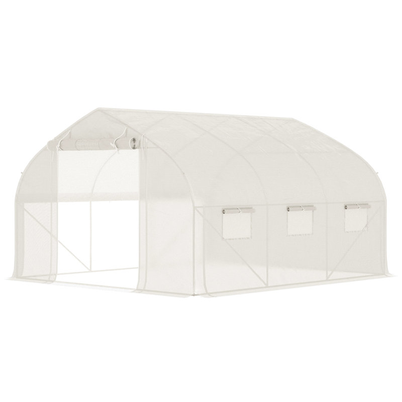 11' W x 10' D Greenhouse, White,  66.9"W x 66.9"H