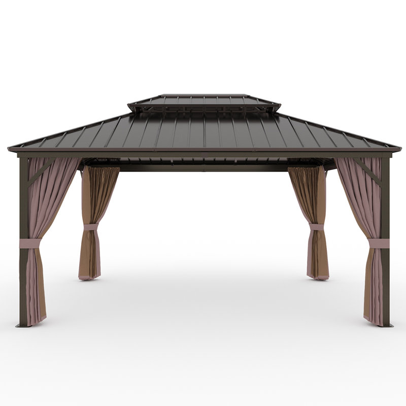 Steel Patio Gazebo, 16 ft x 12 ft