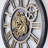 Wall Clock 36" Round Oversized for Living Room decor with Real Moving Gears America Collection-87147384