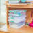 Sterilite Medium Clip Box Clear Home Storage Tote Container with Lid-99476633-99476627