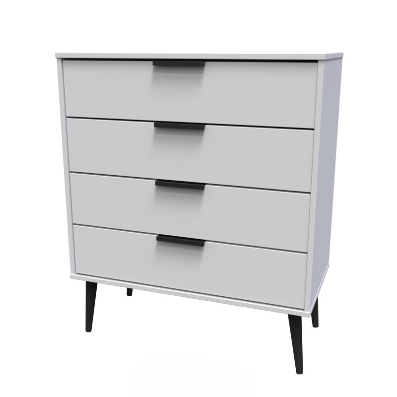 Turah 4 Drawer Chest (Ready Assembled), Grey