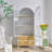 White + Burlywood Solid Wood Display Cases