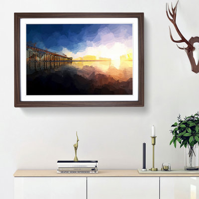 Pier in San Diego - Picture Frame Graphic Art Print