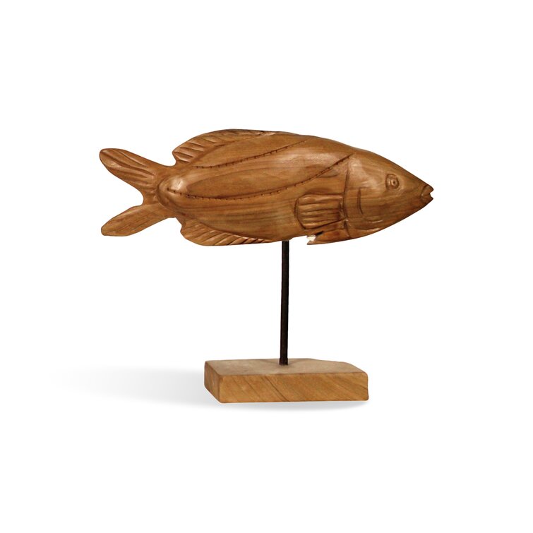 Handcrafted/carved Wood Fish Wall Art