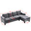 Canapé modulaire confortable en L 4 places-121047483