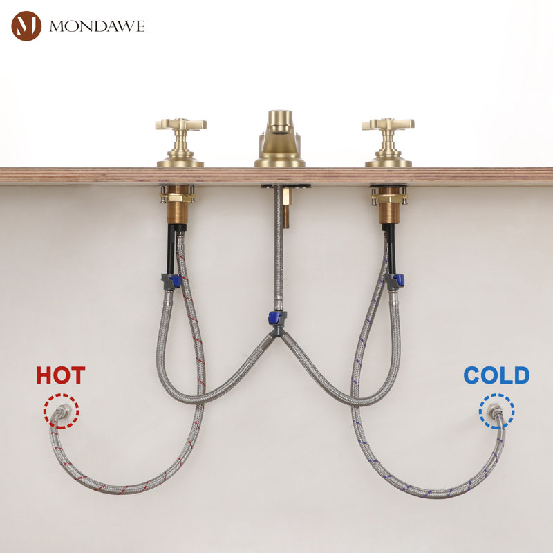 2-handle Bathroom Faucet, Gold