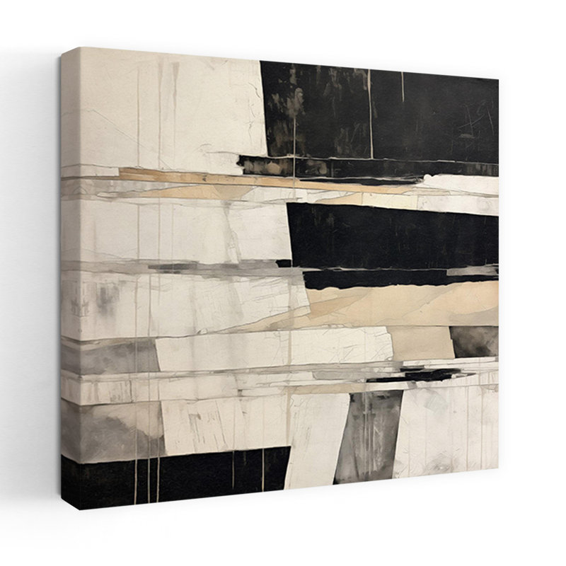 Liminal 5, art minimaliste abstrait, H 18 po x l 18 po