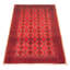 Tapis rouge en laine noué à la main de conception unique 3 pi 9 po x 6 pi 11 po Stanwell