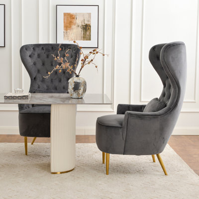 Flaxville Tufted Wingback Chair
