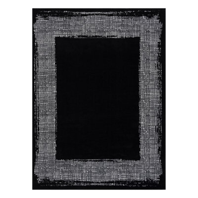 Geometric Indoor Area Rug In Black/Cream