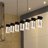 Sorrento 40-in 7-Light Height Adjustable ETL Certified Integrated LED Linear Chandelier