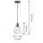 Nickelson 1 - Light 6.3" Antique Black Single Bell Pendant