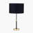 Bryce Black and Gold Metal Rise and Fall Table Lamp